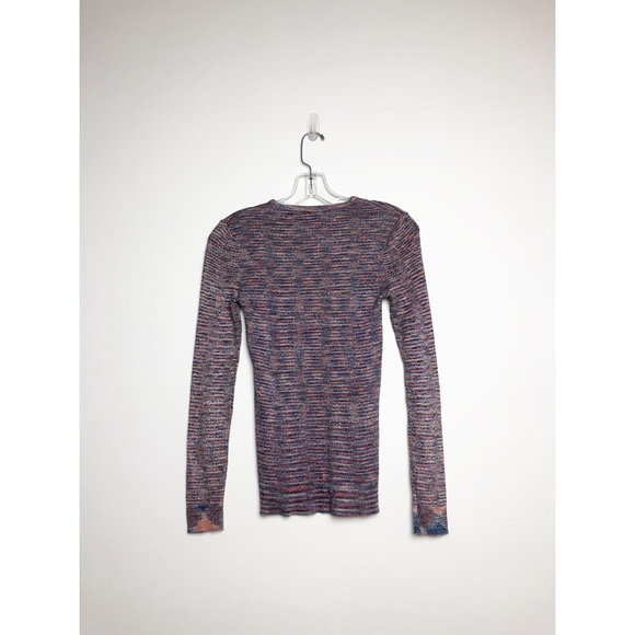 VNTG Organically Grown Long Sleeved Space Died Lurex Top S - Picture 5 of 5